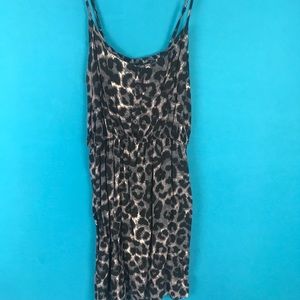 Leopard Print Summer Dress RUE 21 Medium